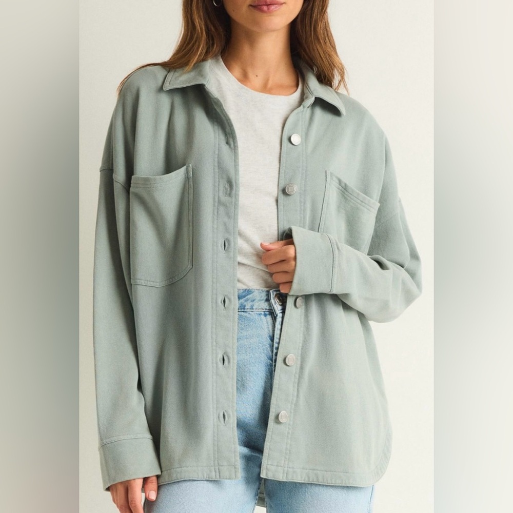 Z Supply All Day Knit Jacket XS Worn Jade NWT